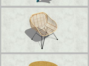 精品藤椅su模型設計圖下載 圖片227.33mb 家居空間庫 su模型