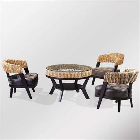 戶外藤椅茶幾單椅 陽臺(tái)桌椅 小茶幾鐵藝藤椅批發(fā)